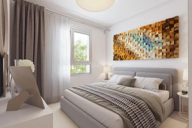 PISO a ESTRENAR en Planta Baja, con 2 dorm., amplia terraza y jardín privado. En Mijas Costa, cerca del MAR, GOLF y MONTAÑAS!!! — 6