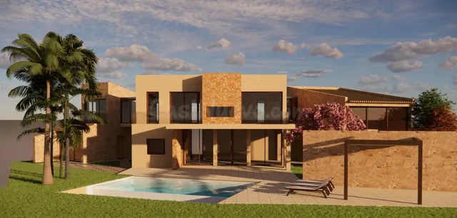 Villa de lujo mediterráneo con piscina y vistas en Na Moreia - foto 2