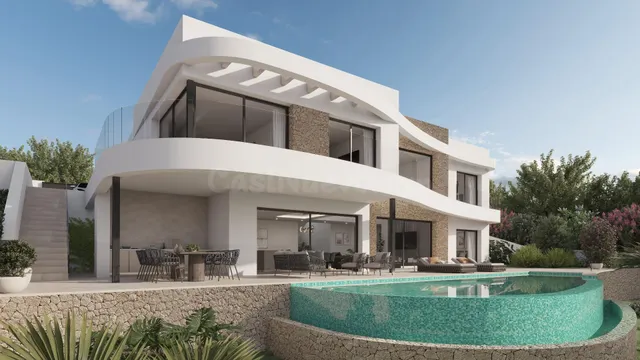 Villa nueva en construcción con vistas al mar en una zona co - foto 4