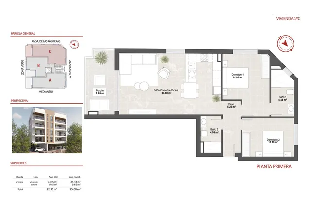 Apartamento 2 habitaciones 85m² en venta - Los Cuarteros — 30