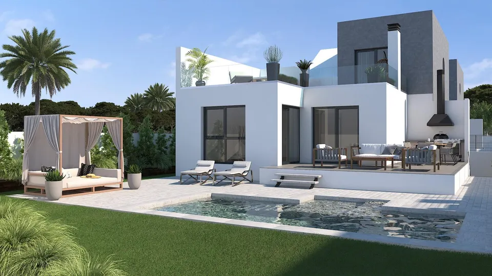 Villa independiente a tan solo 700mts de la playa de Muchavista