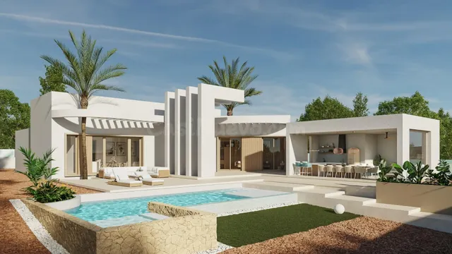 Villa de 4 dormitorios con piscina privada en parcela de 110