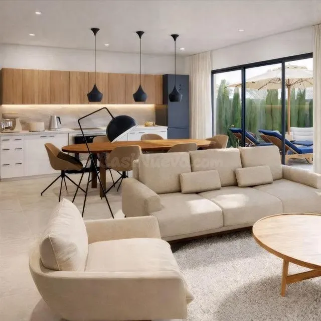 Moderna vivienda adosada de obra nueva con piscina y garaje  - foto 2