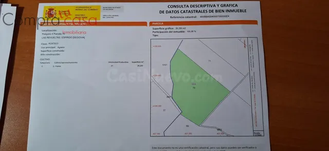 VENTA de PARCELA en ESPIRDO-SEGOVIA. - foto 2