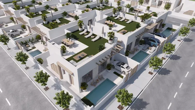 VILLAS PAREADAS DE OBRA NUEVA EN ROLDAN — 9
