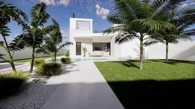 Villas de nueva construcción con piscina privada y solárium en San Luis, Torrevieja — 4