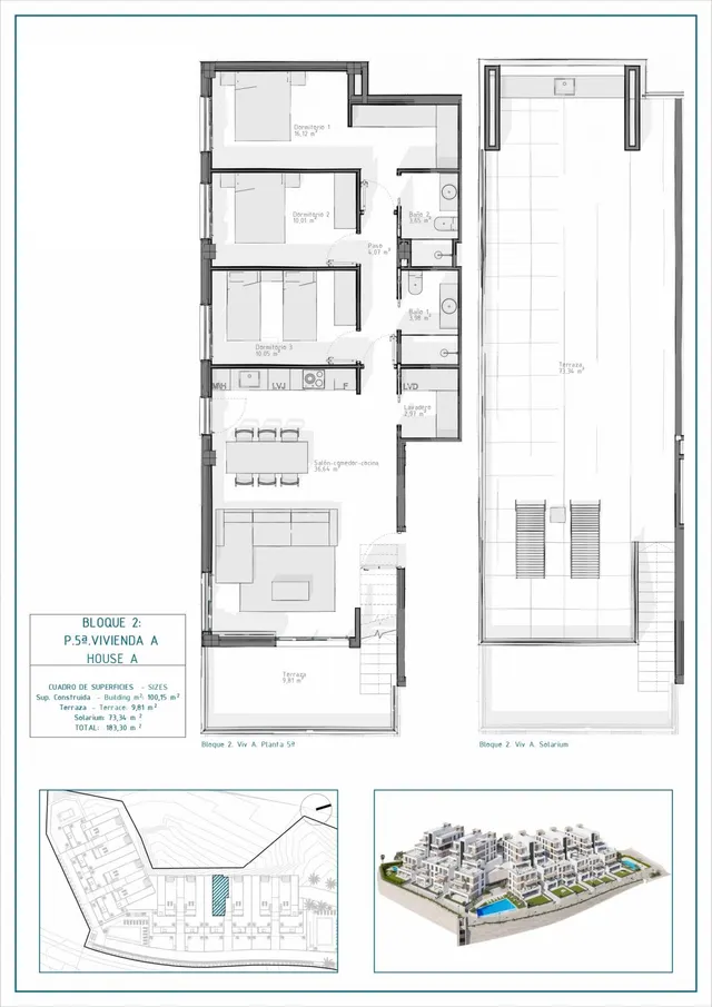 Ático 3 habitaciones 183m² en venta - Las Salinas — 21