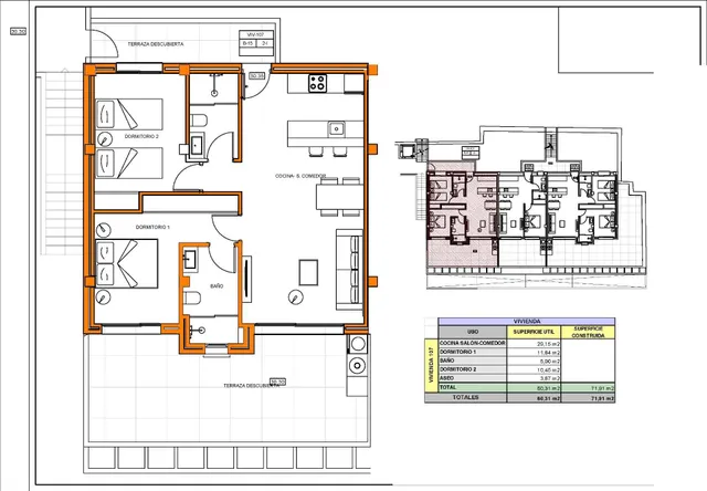 Apartamento 2 habitaciones 71m² en venta - Costa de valencia — 25