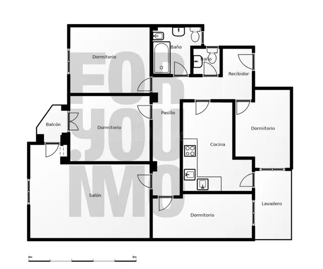 Casi 100 m2 y cuatro habitaciones en los primeros números de Zabaleta. Casi nada. — 40
