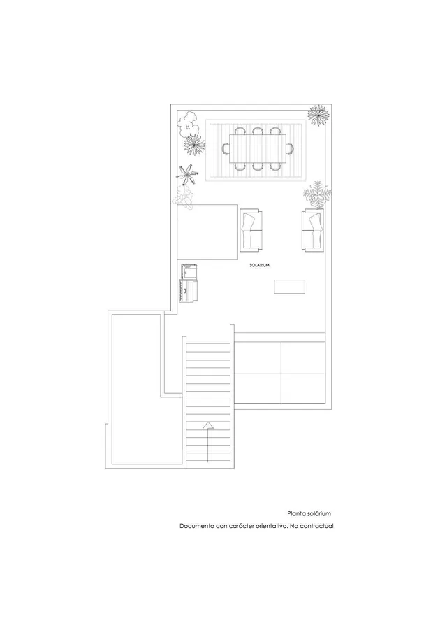 Ático con solárium de una habitación doble y un despacho en Avda. General Marvá — 33