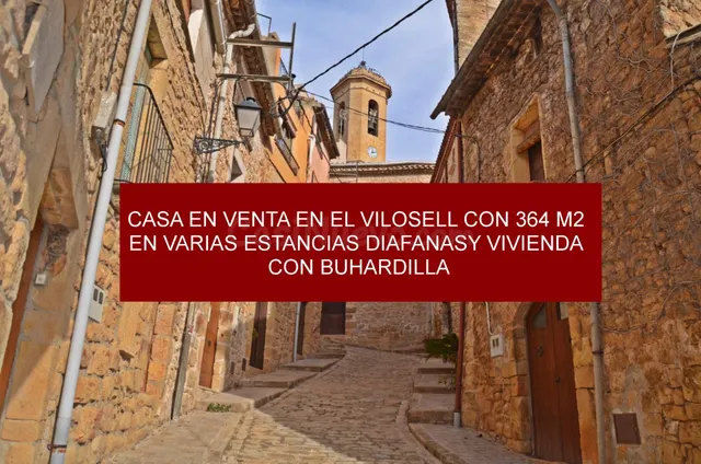 CASA DE PUEBLO  EN VENTA DE 364M2 EN EL VILOSELL — 2