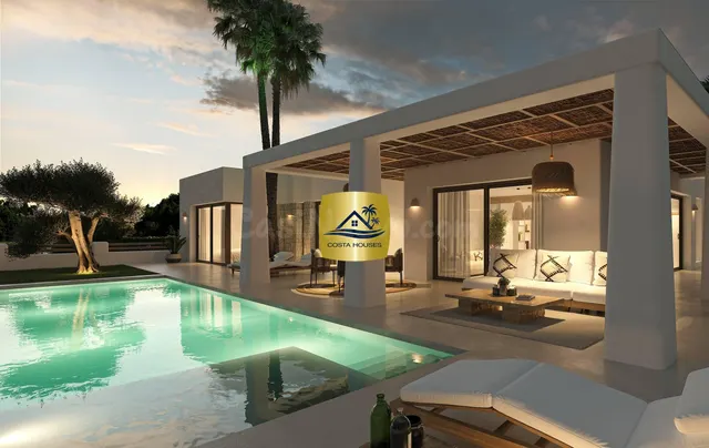 VILLA ADELA - En venta CHALET ESTILO IBIZA con Vistas a la M
