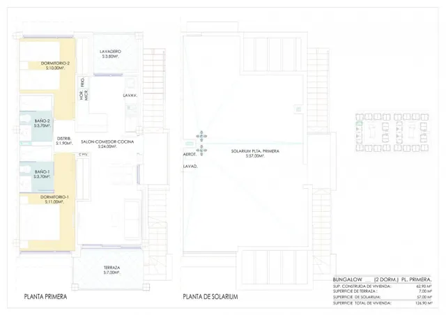 Bungalow 2 habitaciones 63m² en venta - Los balcones — 30