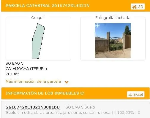 EN VENTA SOLAR EN CALAMOCHA - foto 2