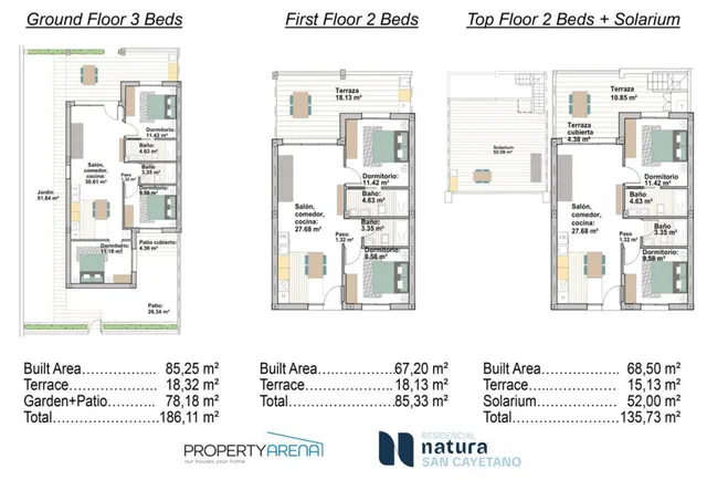 Villa 2 habitaciones 69m² en venta - San Cayetano — 21
