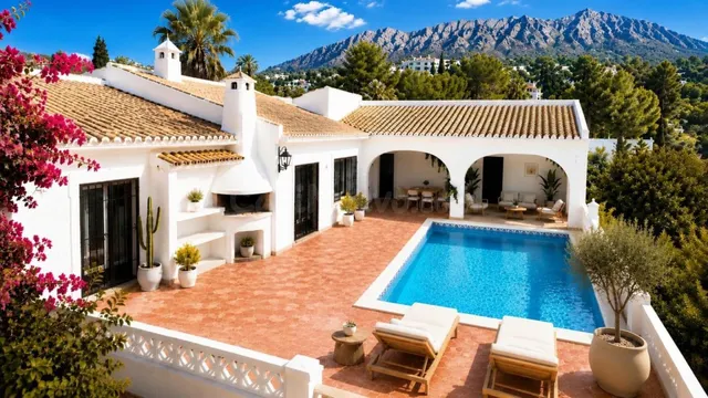 Villa estilo ibicenco a 500 m del mar