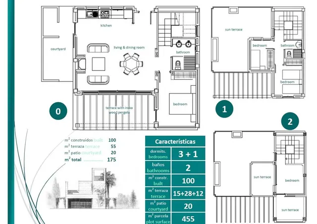 Villas independientes de 4 dormitorios con piscina privada en Golf Resort- Sucina(Murcia) — 14