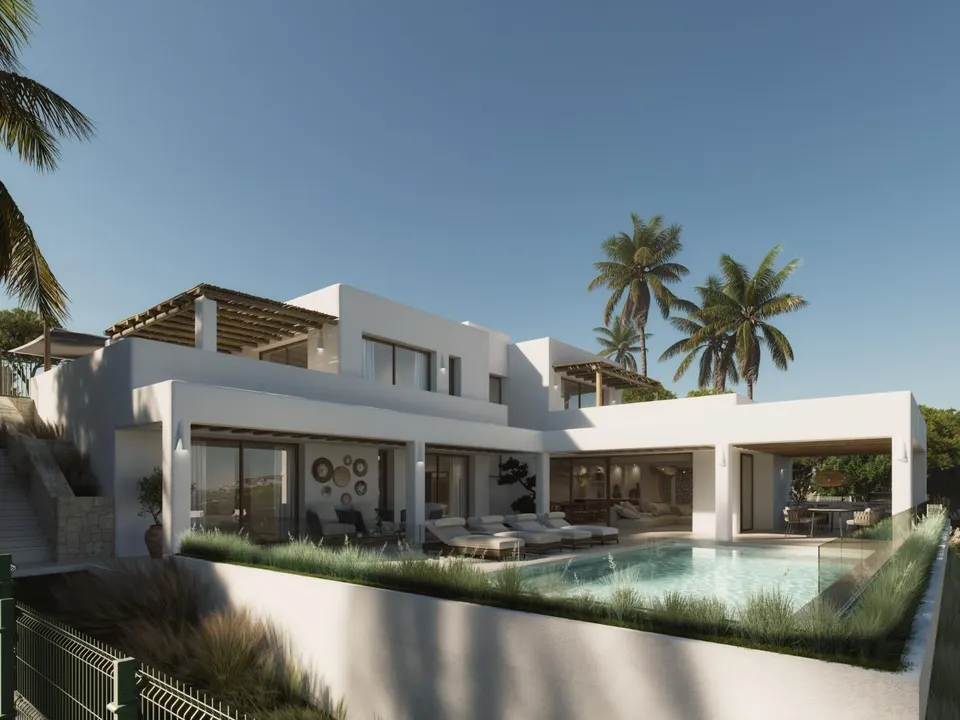 Villa de lujo nueva en construcción con vistas al mar cerca de Moraira