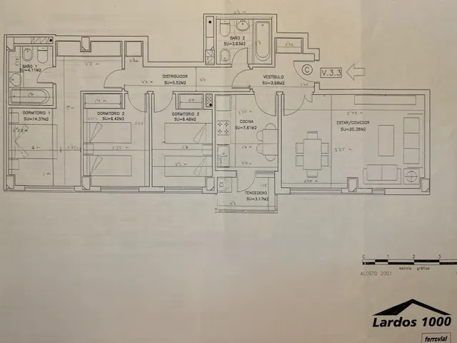 Piso EXTERIOR de 3 DORM con 2 plazas de garaje y piscina en Sanchinarro — 36
