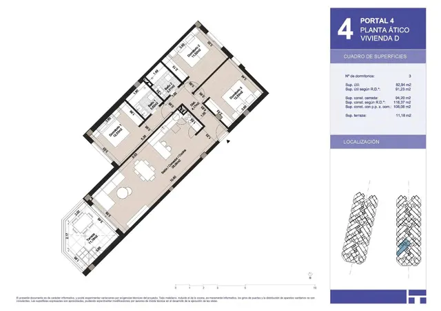 Ático 3 habitaciones 116m² en venta - EL MORCHE — 10