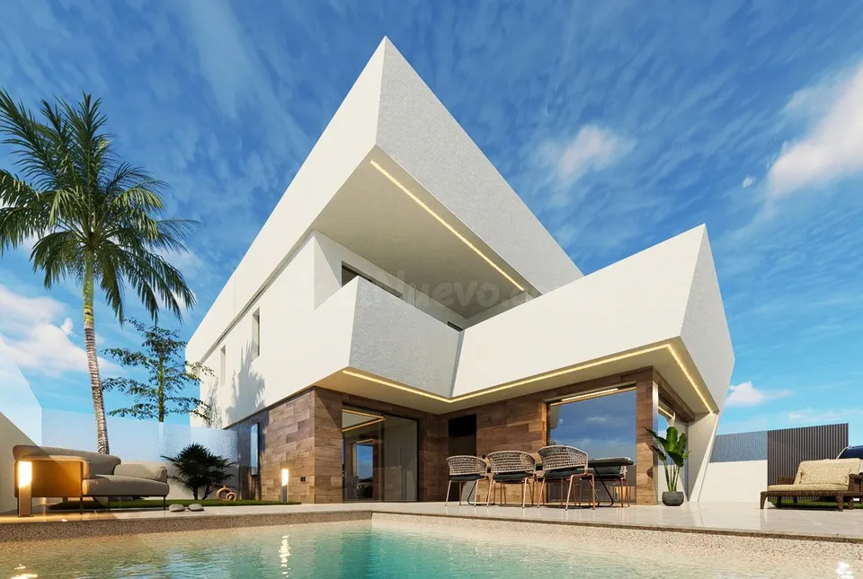 Villas de nueva construcción en San Pedro del Pinatar con piscina privada