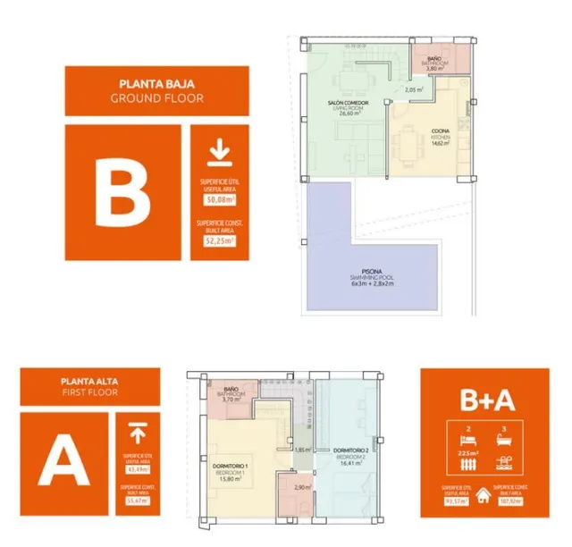 Adosado 3 habitaciones 107m² en venta - Avda. mediterraneo — 13