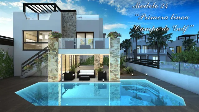 Villas de lujo en primera línea de campo de golf en Ciudad Q