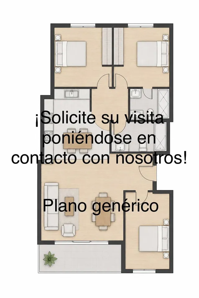 Piso en segunda planta con ascensor, de 94 m2 construidos — 14