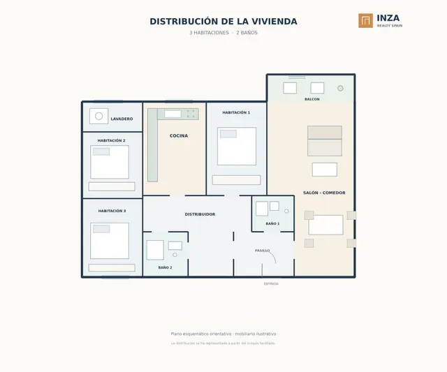 Vivienda de 3 dormitorios, 2 baños y 105 m2 en Patiño — 28
