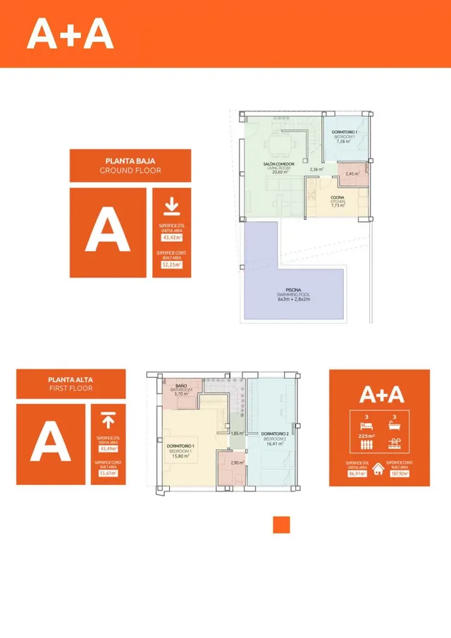 Adosado 3 habitaciones 107m² en venta - Monte y Mar — 19