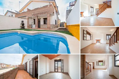 Precioso chalet pareado con piscina y barbacoa en Burguillos