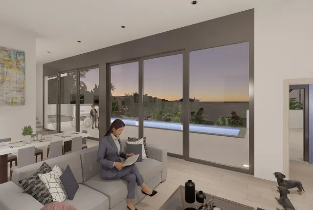 Parcela con Proyecto y Licencia: Villa de Diseño con Vistas Panorámicas al Mar y la Sierra de Mijas — 4