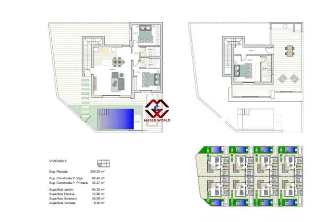 Chalet Pareado con Piscina Privada y Solárium en Roldán (Torre-Pacheco) — 15