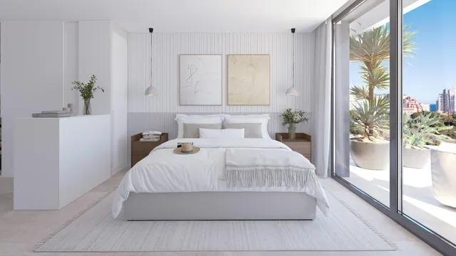 Apartamentos ático de lujo en Calpe con jardín y vistas al mar — 9