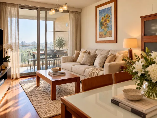 Piso de 4 habitaciones con terraza, piscina y vistas despeja