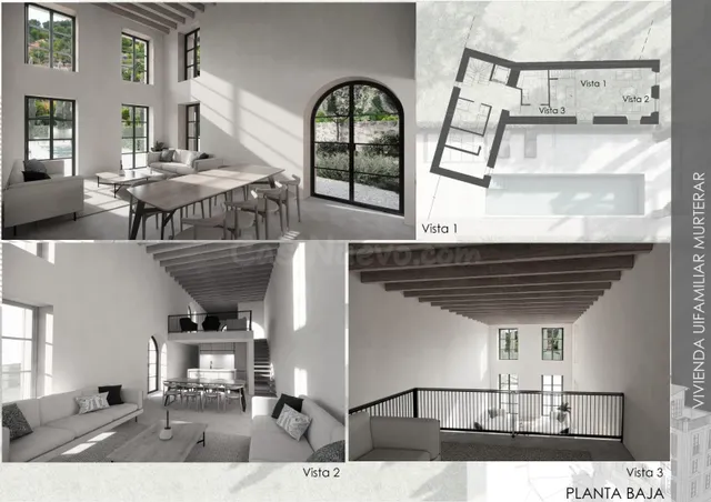 Finca con proyecto aprobado y piscina en Es Murterar - foto 2