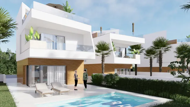 VILLA DE 3 DORMITORIOS DE NUEVA CONSTRUCCIÓN EN PILAR DE LA HORADADA EN EL CAMPO DE GOLF. — 2