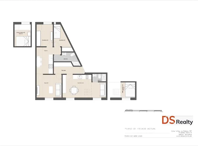 EXCLUSIVA VIVIENDA EXTERIOR Y MUY LUMINOSA CON DOS ESPACIOS INDEPENDIENTES A 30 METROS DE PLAZA DE ESPAÑA — 33