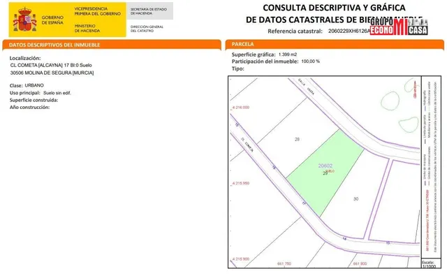 PARCELA DE TERRENO URBANO EN LA ALCAYNA (MOLINA DE SEGURA) — 8