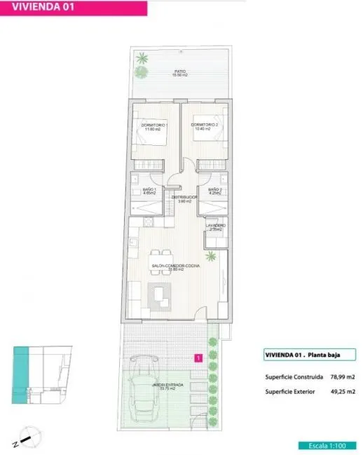 Bungalow 2 habitaciones 74m² en venta - San Pedro del Pinatar — 21