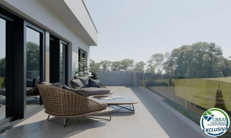 Villa en construcción, eficiencia y confort