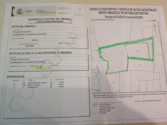 TERRENO DE 32.000 METROS RÚSTICO URBANIZABLE EN LA ALCUDIA - foto 3
