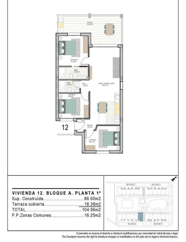 Apartamento 3 habitaciones 86m² en venta - San Cayetano — 22