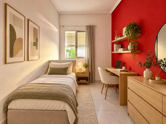 Piso exterior de 4 habitaciones con balcón junto a la playa de Las Arenas, Valencia — 9