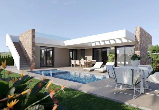 Villas de Obra Nueva en Hacienda del Álamo Golf Resort, Murc