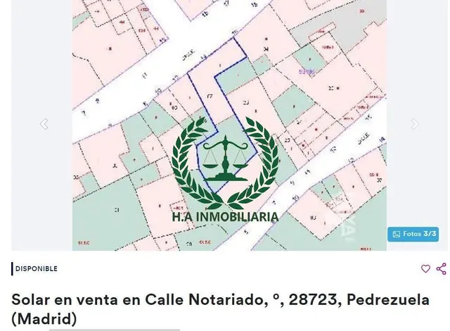 SE VENDE PARCELA URBANA EN PEDREZUELA (MADRID). EDIFICABLE — 9