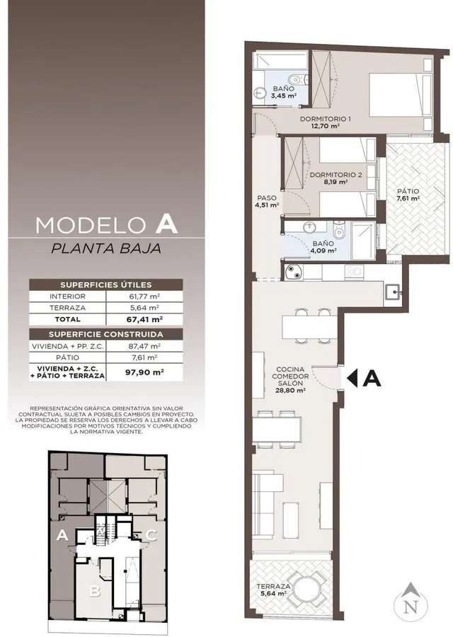Apartamento 2 habitaciones 97m² en venta - Centro — 11