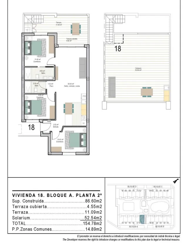 Ático 3 habitaciones 86m² en venta - San Cayetano — 22
