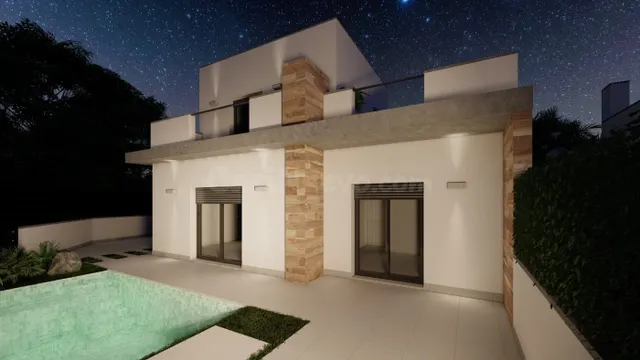 Villas unifamiliares con piscina y solárium, zona Roldan (Mu - foto 4