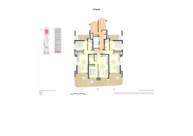 Apartamentos y áticos dúplex de 1, 2 y 3 dormitorios en primera línea de la playa de La Fossa en Calpe — 22